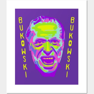 Charles Bukowski Portrait Posters and Art
